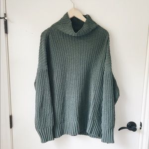 Aerie OS mock neck sweater